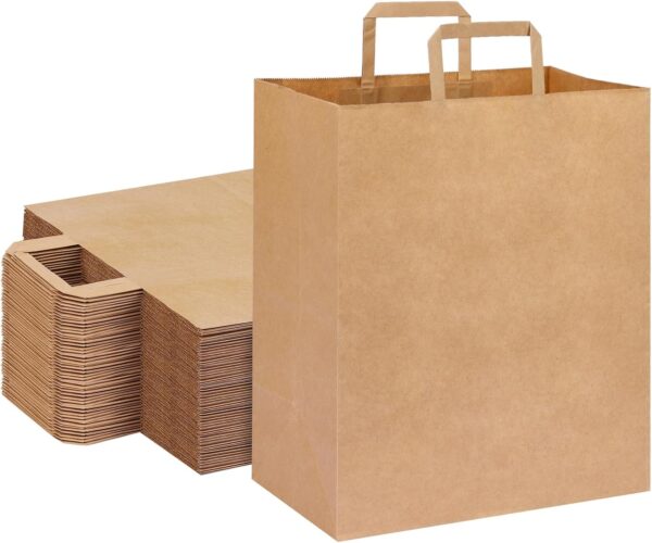 Moretoes 120pcs Paper Grocery Bags